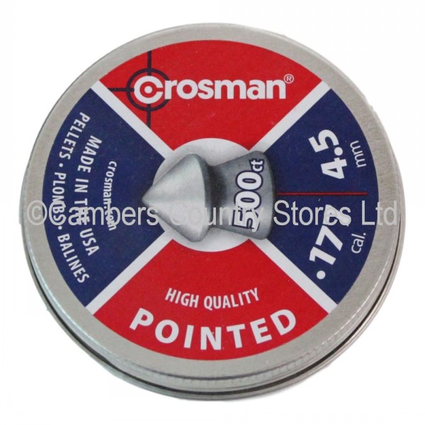 Crosman Pointed Air Rifle Pellets .177 x 500 Pack Cambers Country Store